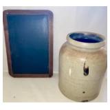 School Slate & Crock