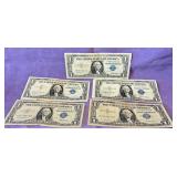 5 Silver Certificates