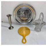 Silver Bud Vase, Delhi NY Platter