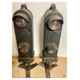 Pair of Vintage Caboose Railroad Lights