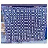 Blue & White Coverlet Homespun