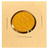 1880 $5 Gold Coin