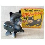 Wind-up Cat & Butterfly Toy w/ Box