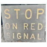 Iron Railroad Crossing Sign