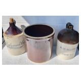 Advertising Jugs & Brown Corck