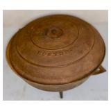 Covered Cast Iron Pot