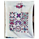 Peacock At Fountain Quilt