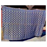 Blue & White Homespun Coverlet