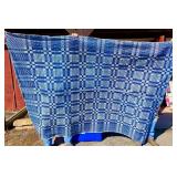 Blue & White Homespun Coverlet