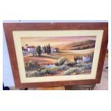 Large Framed Lithograph