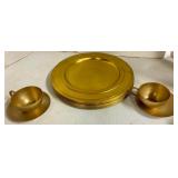 Brass Plates-Set of 8