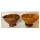 Wooden Pedestral Bowls