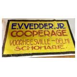 Antique Canvas Advertising Sign