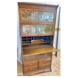 Leaded Glass w/ Desk