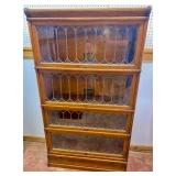 4 Section Leaded Stacking Bookcase