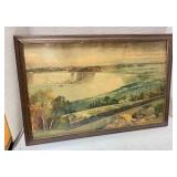 Niagra Falls Railroad Print