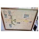 Original 1945 Theatre Of Operations Map