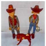 Carved Western Figures