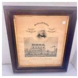 Framed Railroad Certificate