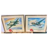 Coca Cola WW II AIr Plane Prints