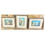 3 Small Nutting Prints