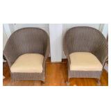 Wicker Rocker & Straight Chair