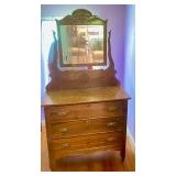 Oak Dresser w/ Mirror