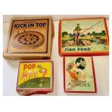 Vintage Puzzles & Games w/ Boxes