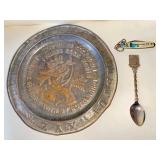 Alphabet Plate, Fleishmanns NY Knife