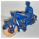 Cast Iron Police Motorcycle Toy