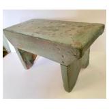 Foot Stool-Old Paint, Bootjack Ends