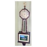 Reverse Painted Banjo Clock