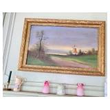 Duth Motif Oil On Canvas