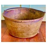 Large Brass Pail w/ handle