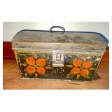 Paint Decorated Tin box