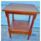 Cherry Stand w/ Bottom Drawer