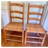 Pair of Ladderback chairs