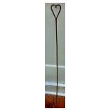 Wrought Iron fork w/heart handle