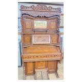 Walnut Victorian Organ