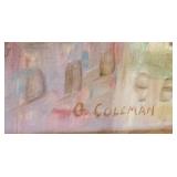 O. Coleman Signature on painting