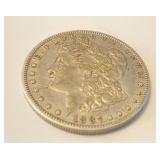 1887 O Morgan Silver Dollar