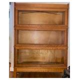 3 Section Oak Stacking Bookcase