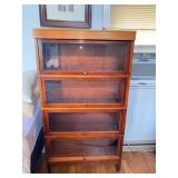 4 Section Stacking Oak Bookcase