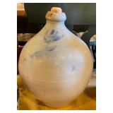 Ovoid Jug w/ Blue flower