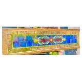 Matching Pair of Antique Leaded Glass Windows