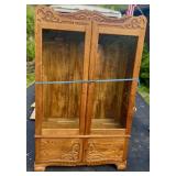 Oak Double Door Bookcase