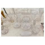 Assortment of Brilliant Cut Glass