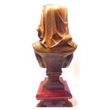 Antique Bronze Signed Z. Rimbez, 26" tall, on Brass & Marble Plynth