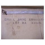 wood small arms ammo box with some ammo