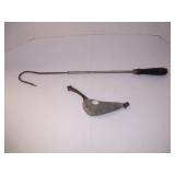 old lead down rigger weight, gaff